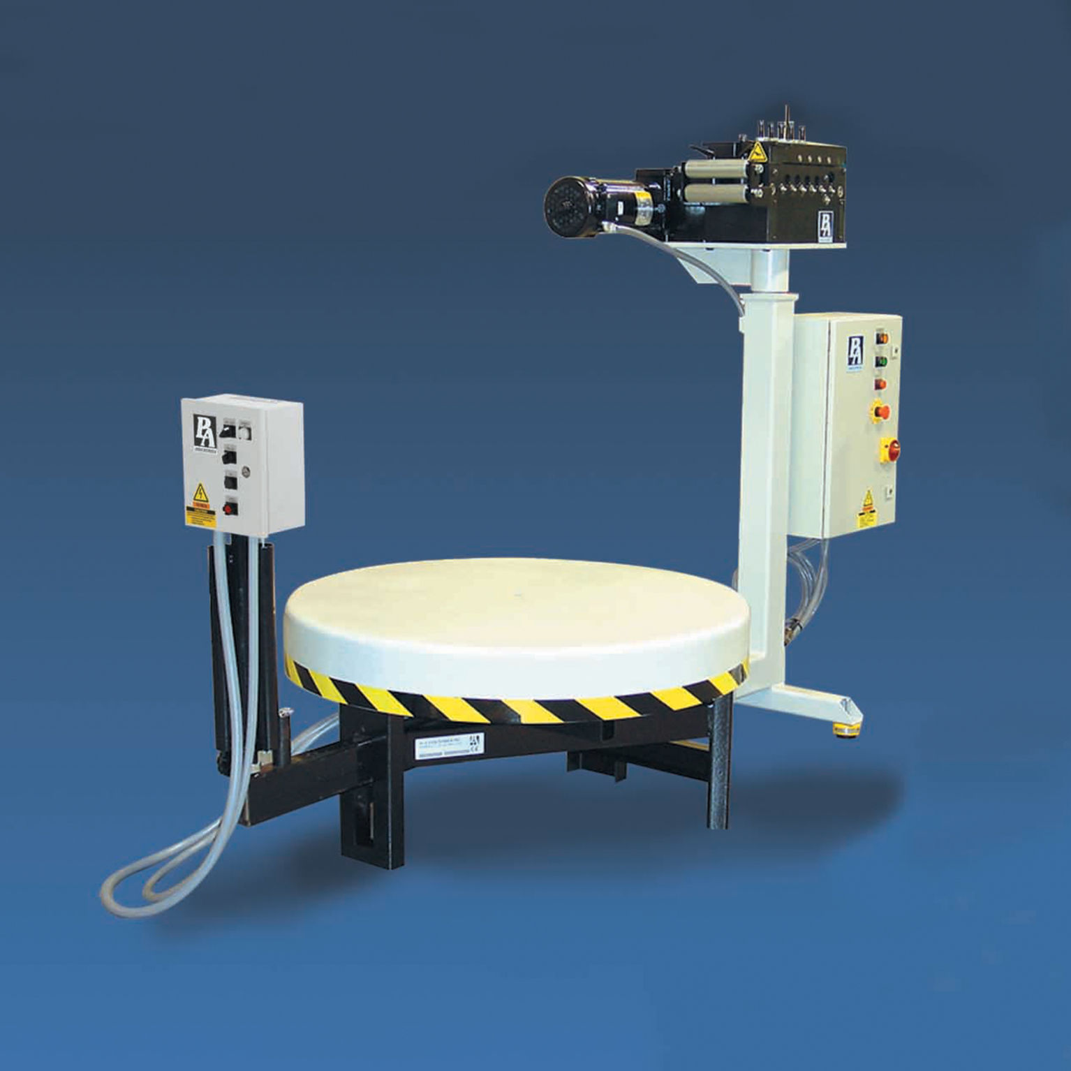 horizontal payoff pallet reel straightener