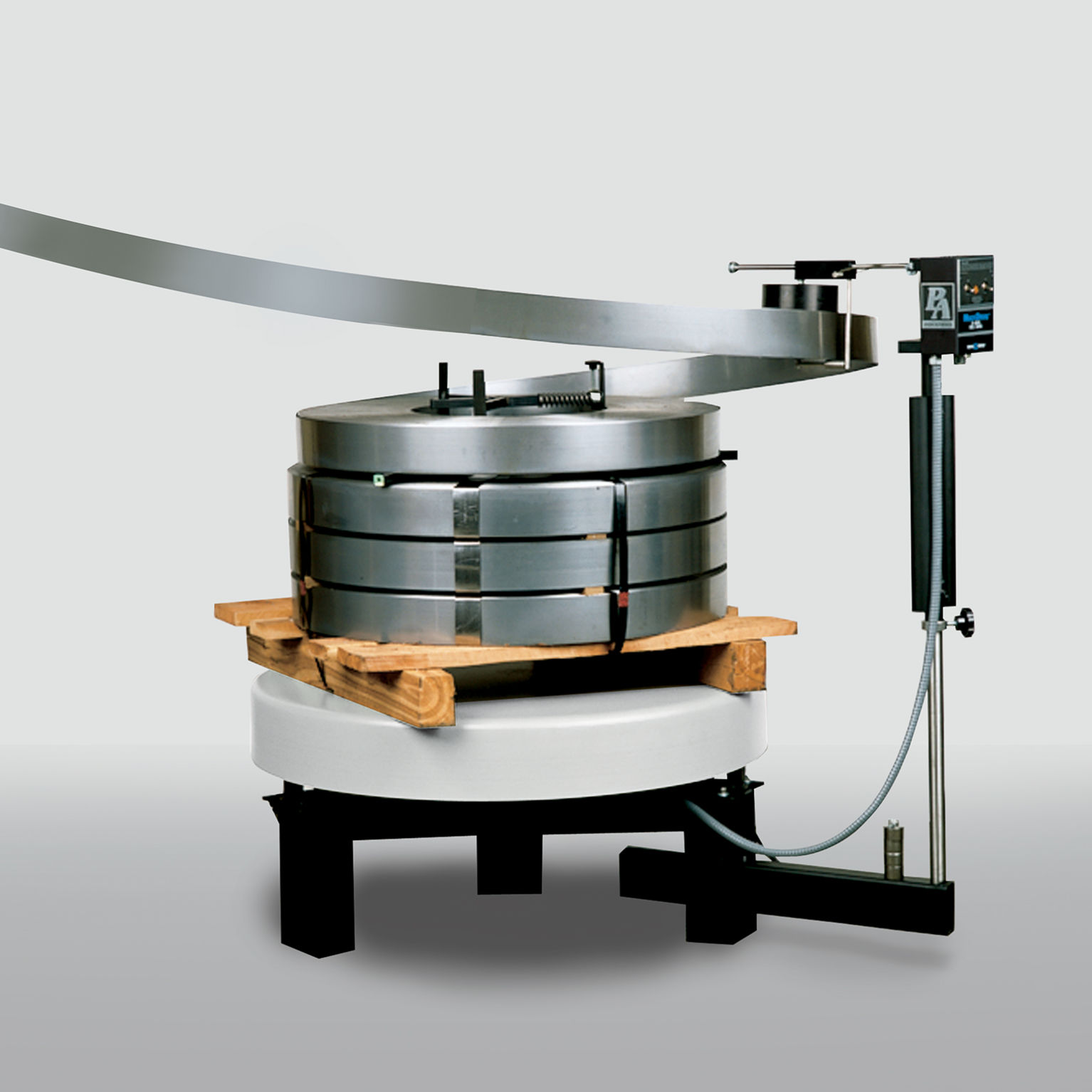 one coil stock reel palletizer